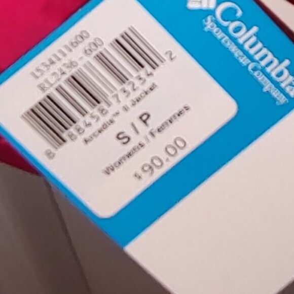 COLUMBIA ACRADIA II JACKET WATER REPELLENT NYLON LINED HOOD CORAL PINK NWT S/P - Picture 3 of 4